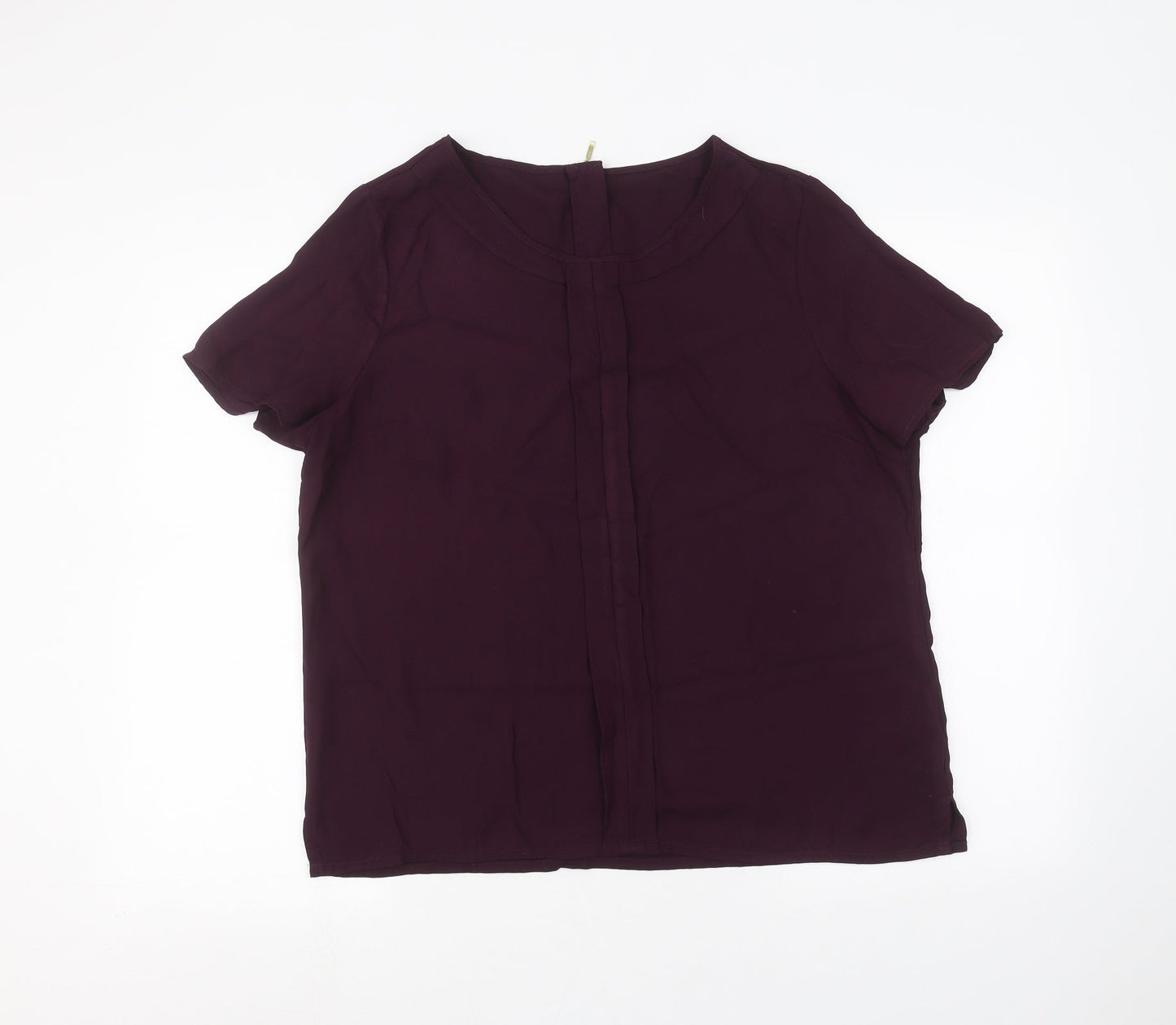 Womens UK Size 16 Preworn Purple Basic T-Shirt