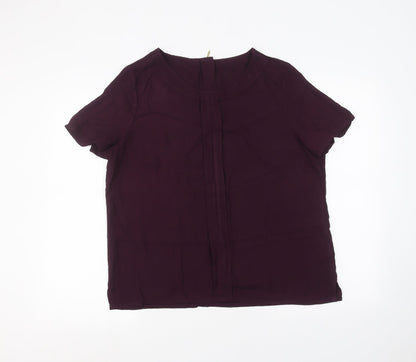 Womens UK Size 16 Preworn Purple Basic T-Shirt