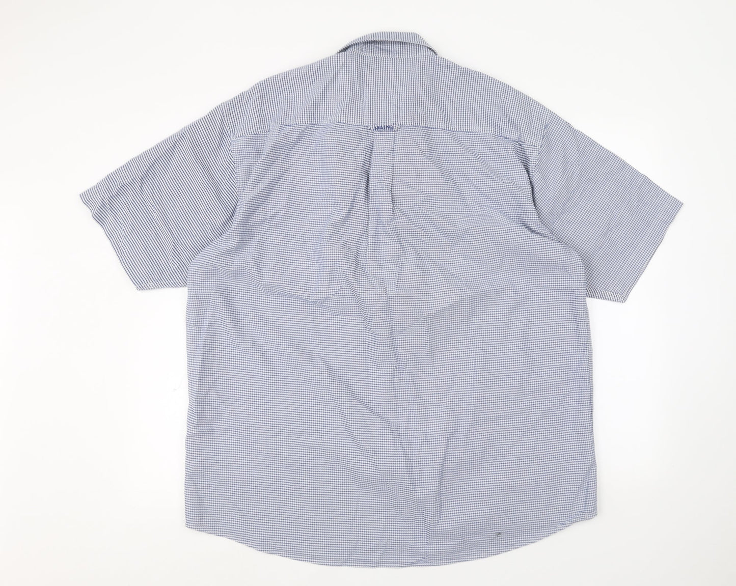 Mens UK Collar Size L Maine New England Smart Blue  Dress Shirt