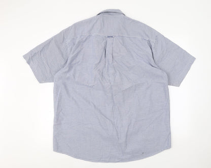 Mens UK Collar Size L Maine New England Smart Blue  Dress Shirt