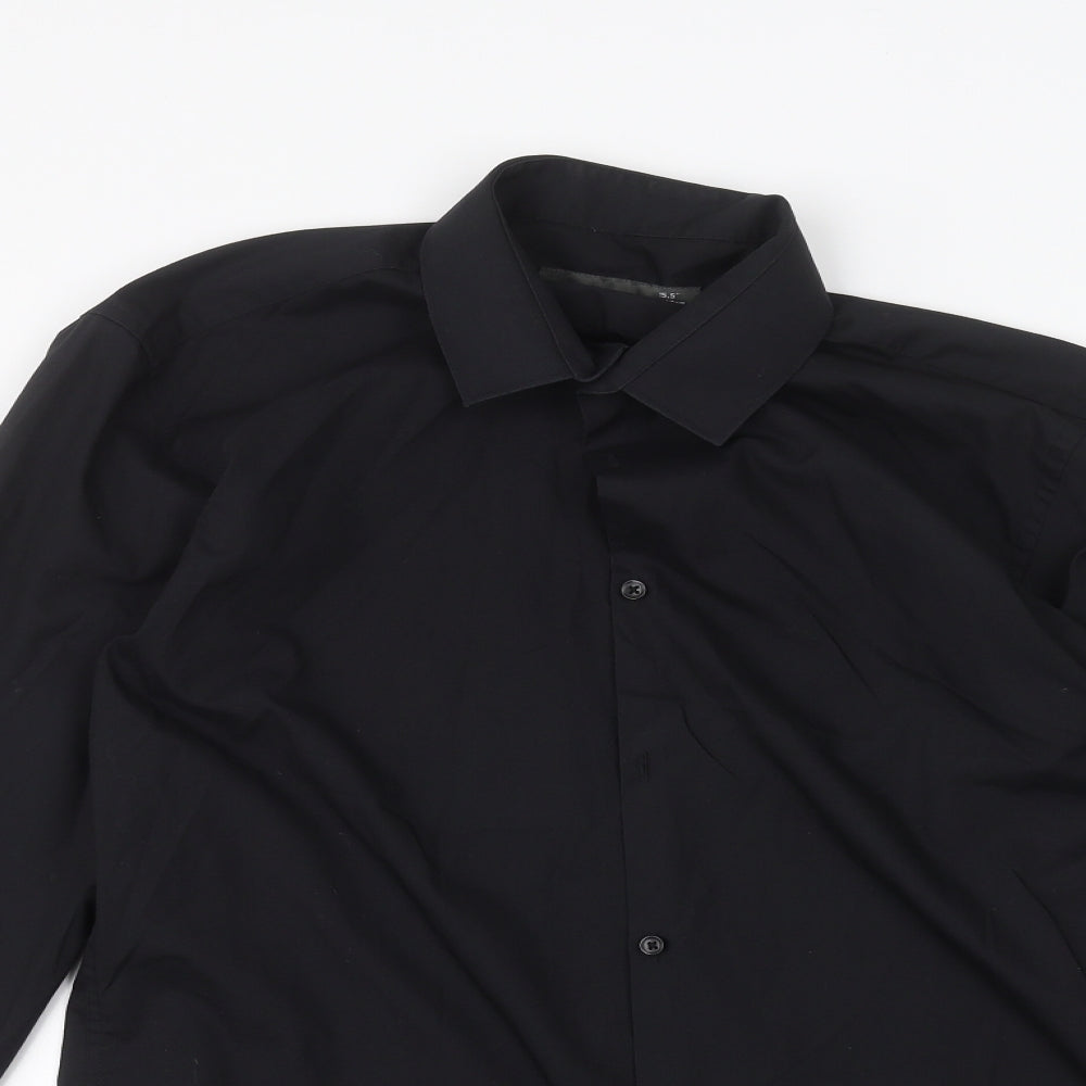 Primark Mens Black    Dress Shirt Size 15.5