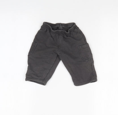 BRANDILI Boys Grey   Jogger Trousers Size 6-9 Months