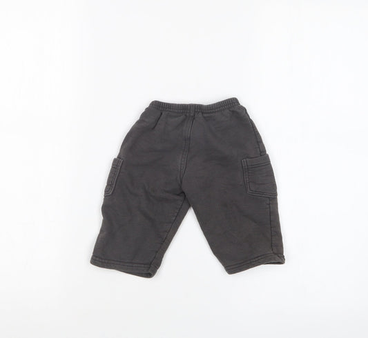 BRANDILI Boys Grey   Jogger Trousers Size 6-9 Months