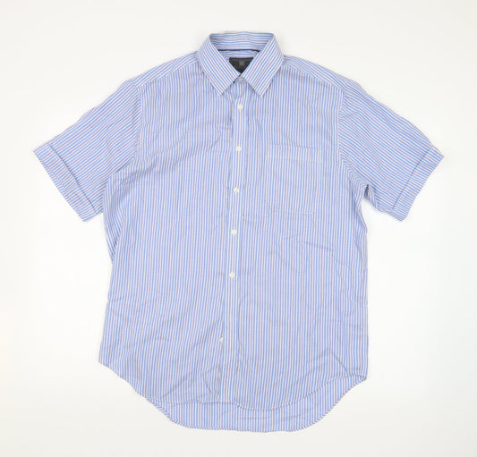 Mens UK Collar Size  M&S Smart Blue  Dress Shirt