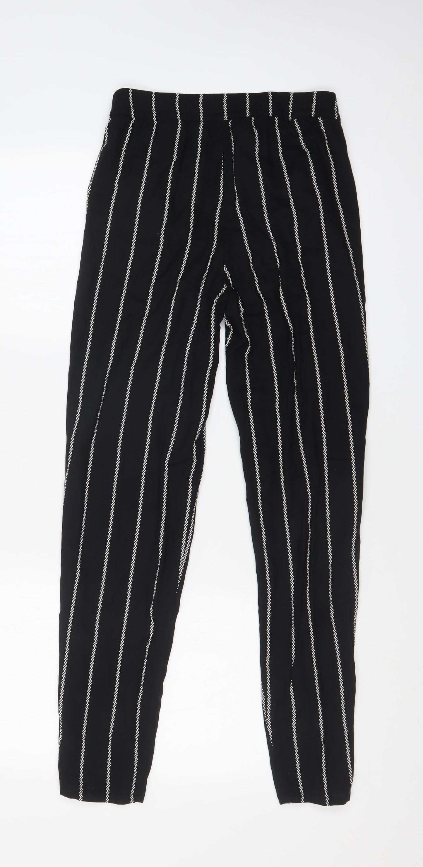 Womens UK Size 4 H&M Regular Fit  Black Trousers