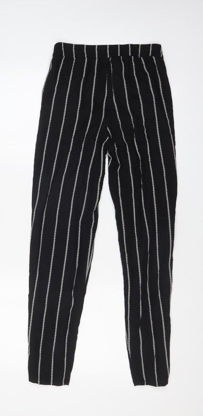 Womens UK Size 4 H&M Regular Fit  Black Trousers