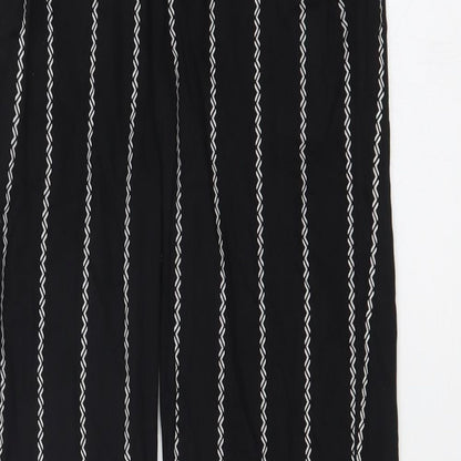 Womens UK Size 4 H&M Regular Fit  Black Trousers