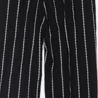 Womens UK Size 4 H&M Regular Fit  Black Trousers
