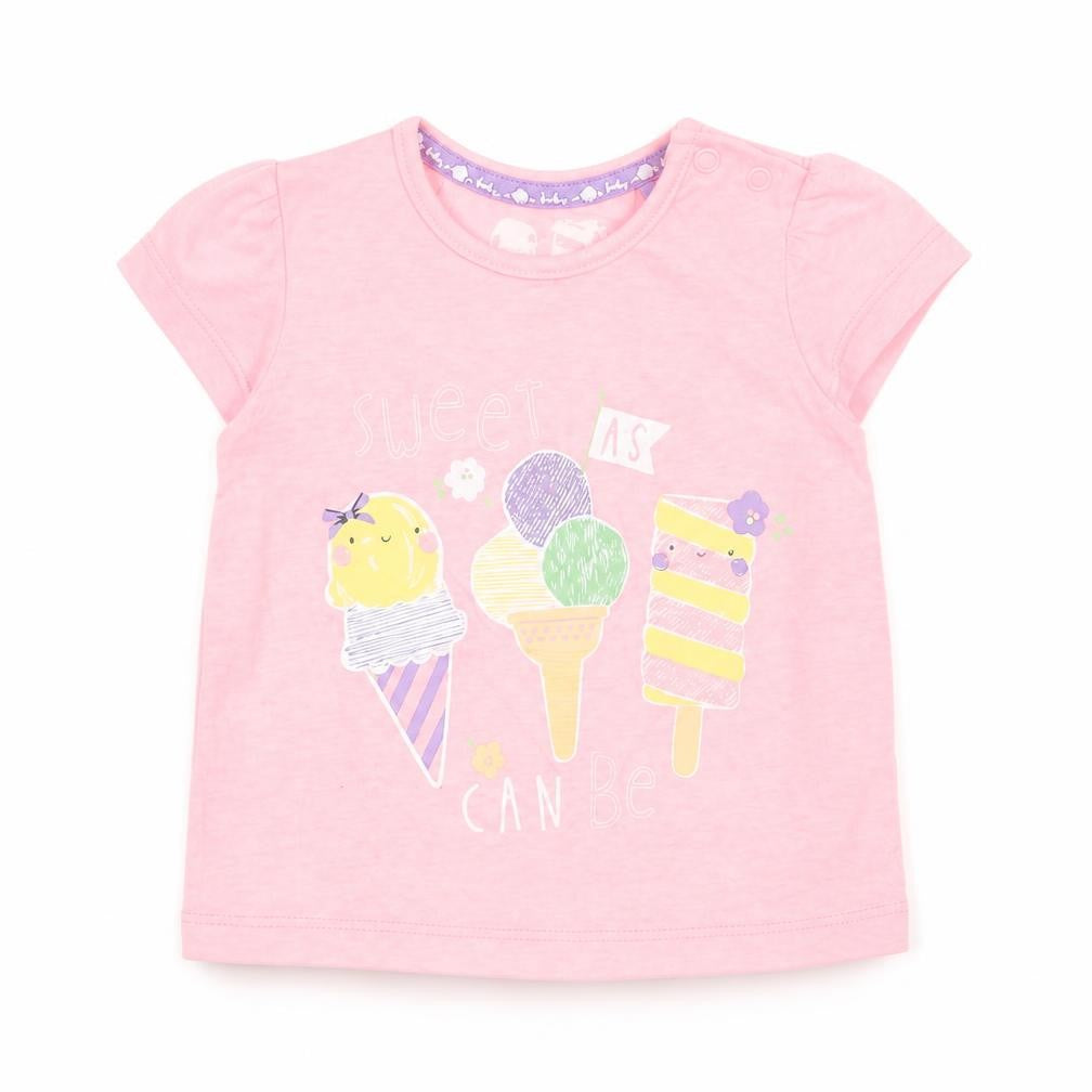 Tu Girls Pink   Basic T-Shirt Size 3-6 Months