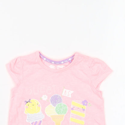TU Girls Pink   Basic T-Shirt Size 3-6 Months