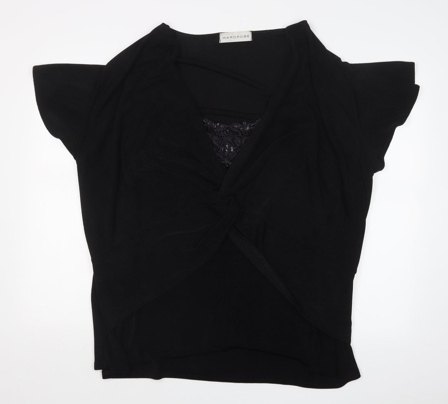 Womens UK Size  Wardrobe Black Basic T-Shirt