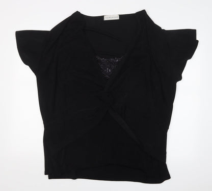 Womens UK Size  Wardrobe Black Basic T-Shirt