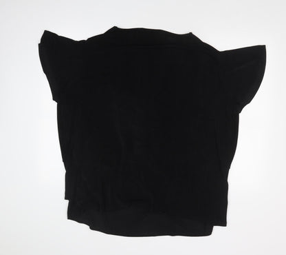 Womens UK Size  Wardrobe Black Basic T-Shirt