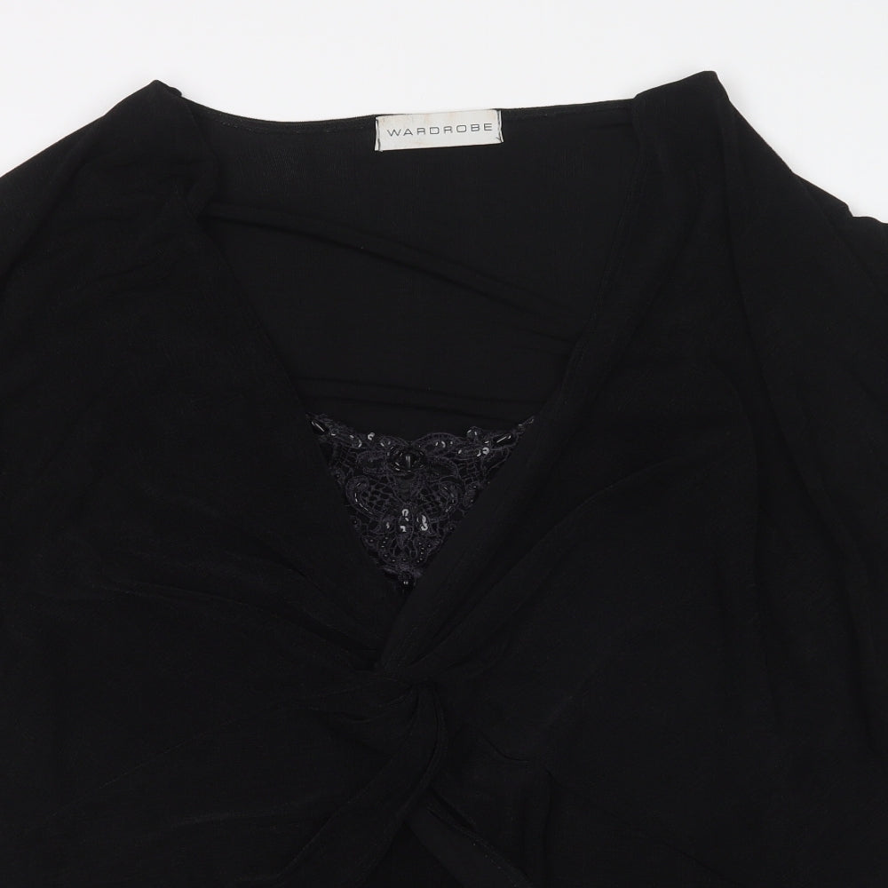 Womens UK Size  Wardrobe Black Basic T-Shirt