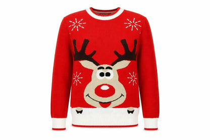 GAZELLE Womens Red   Pullover Sweatshirt Size M  - CHRISTMAS