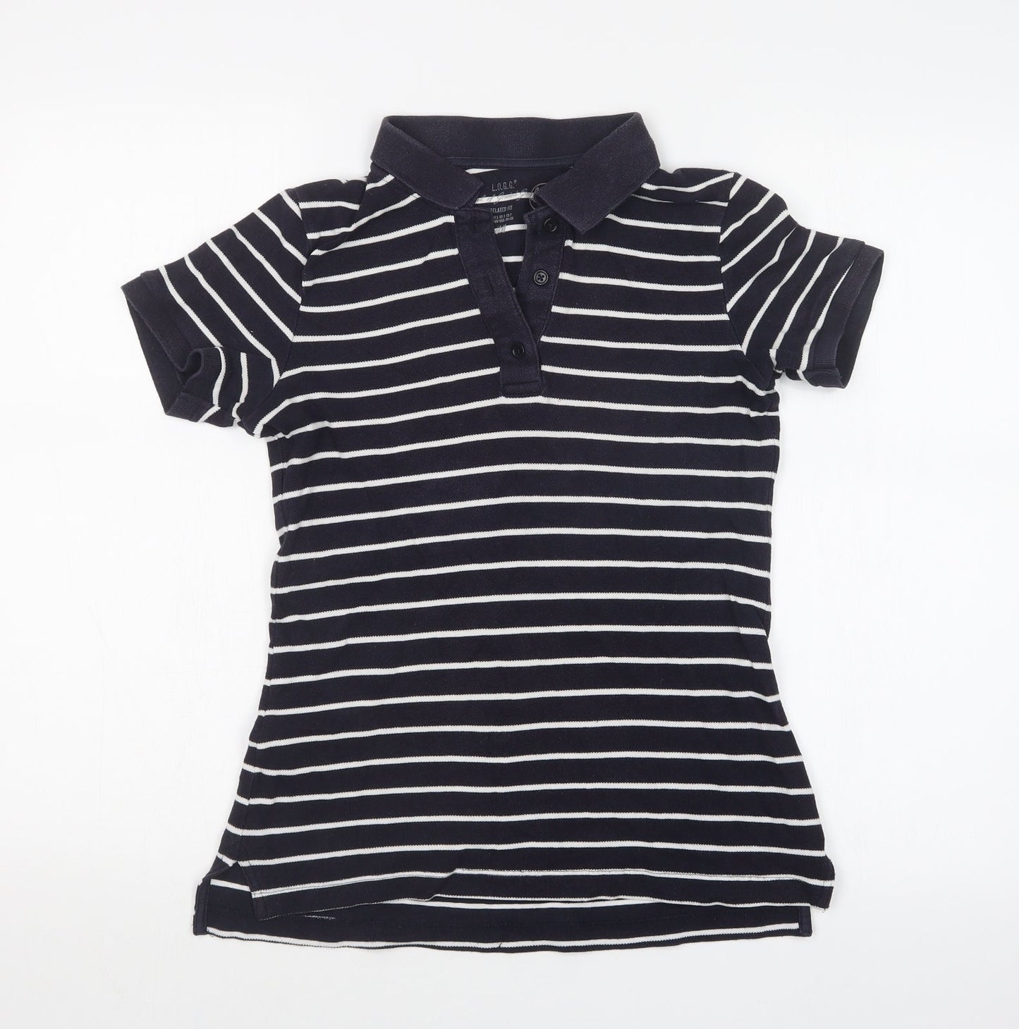 Womens UK Size S H&M Blue Basic Polo