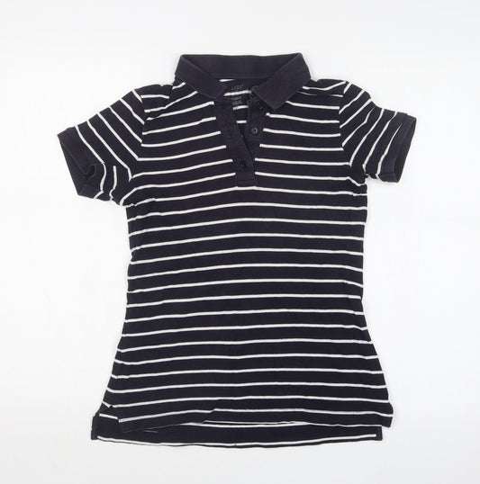 Womens UK Size S H&M Blue Basic Polo