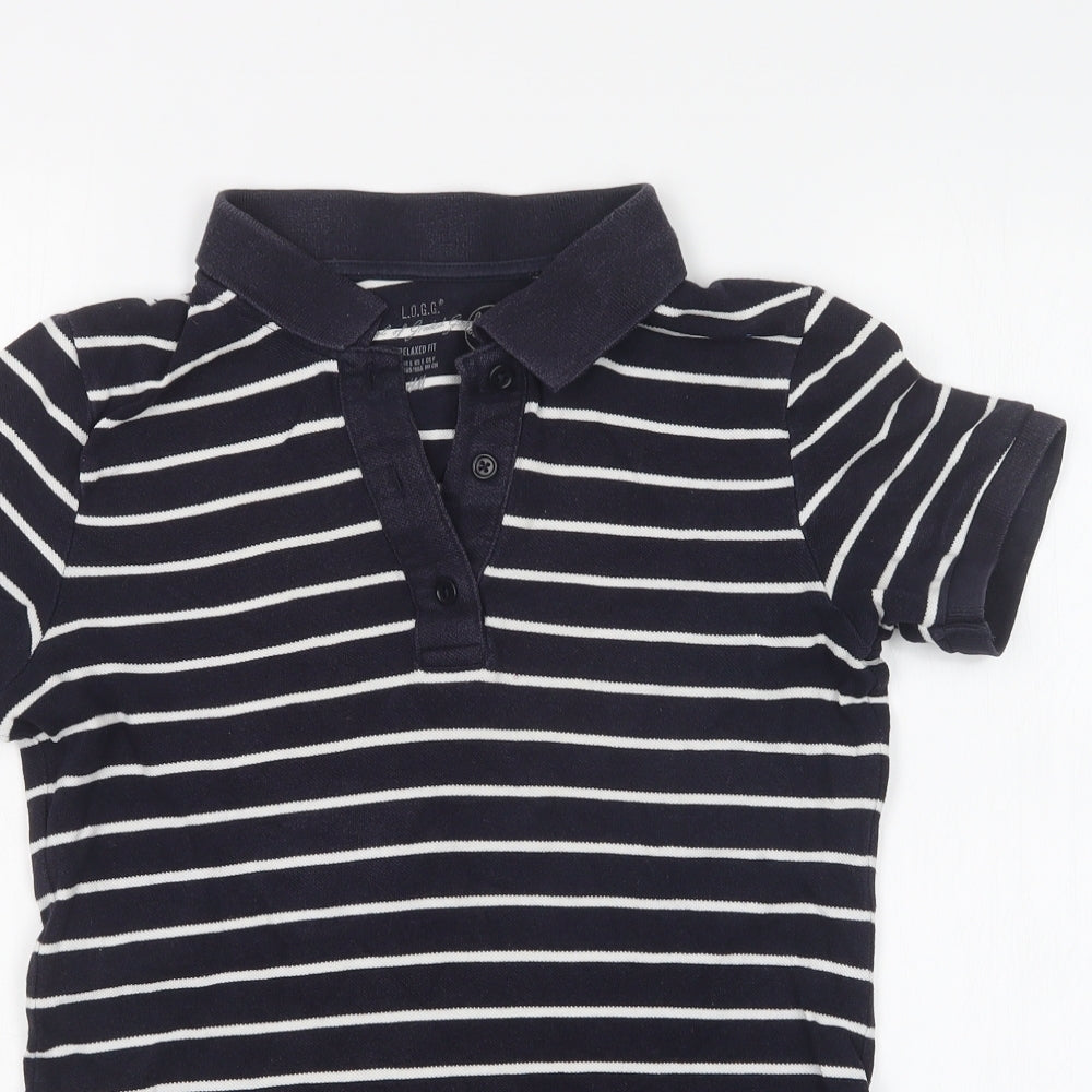 Womens UK Size S H&M Blue Basic Polo