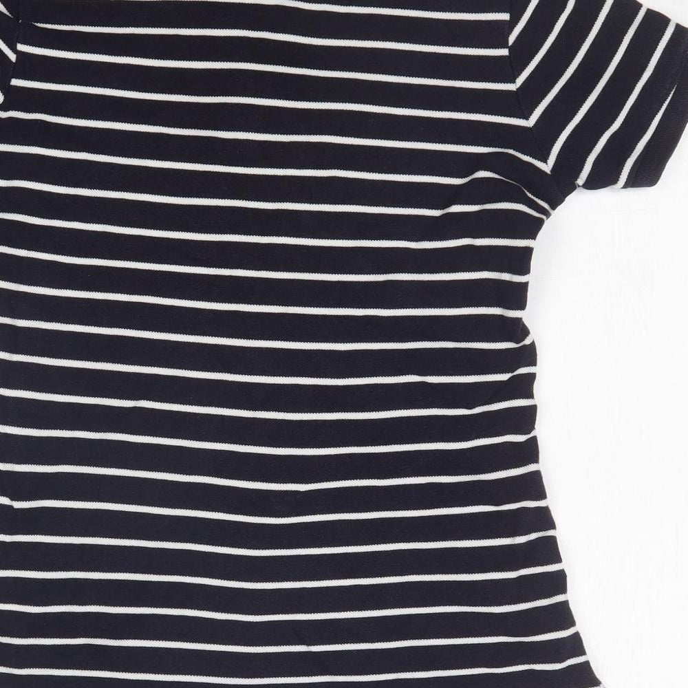 Womens UK Size S H&M Blue Basic Polo