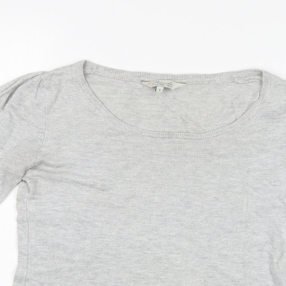 Peacocks Womens Grey   Pullover Sweatshirt Size 8