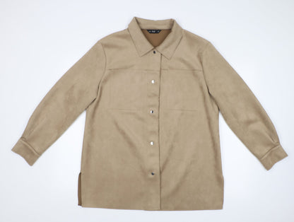 F&F Womens Brown   Overcoat Coat Size 16