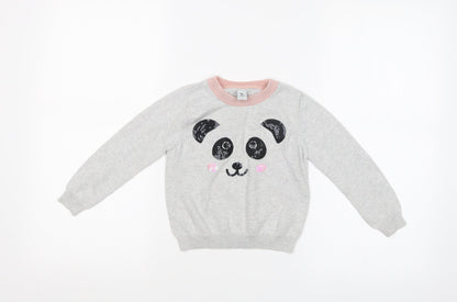 TU Girls Silver   Basic T-Shirt Size 3 Years