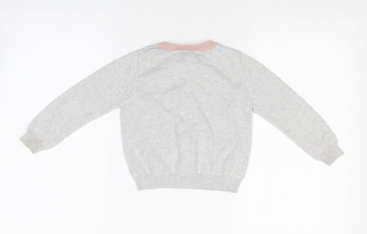 TU Girls Silver   Basic T-Shirt Size 3 Years