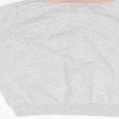 TU Girls Silver   Basic T-Shirt Size 3 Years
