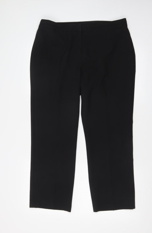 BONMARCHE Womens Black   Trousers  Size 14 L24 in
