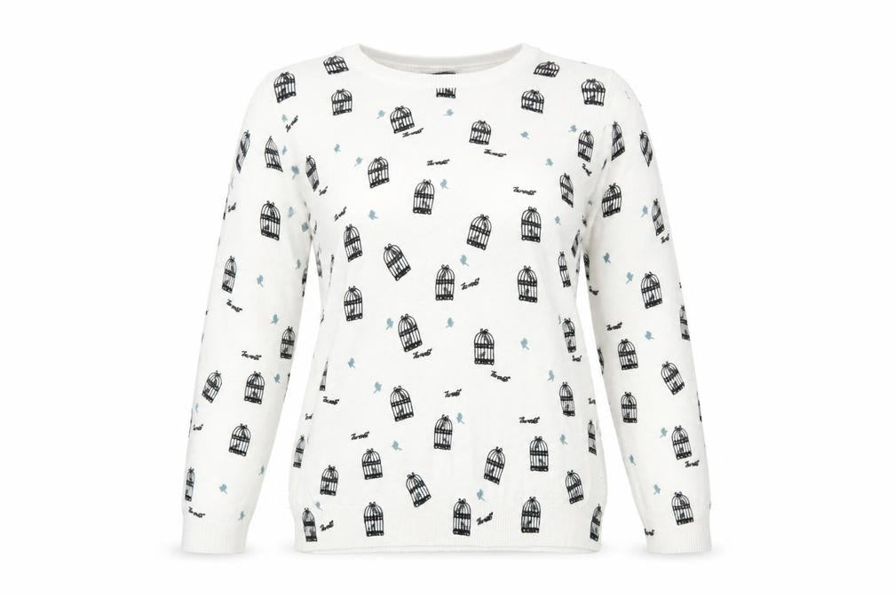 Womens UK Size 8 Marks and Spencer White Pullover Jumper