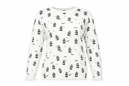 Womens UK Size 8 Marks and Spencer White Pullover Jumper