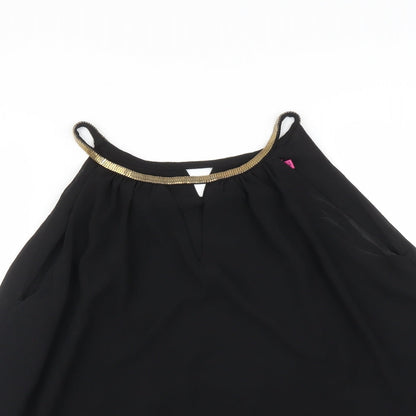 Boohoo Womens Black   Basic Blouse Size 10