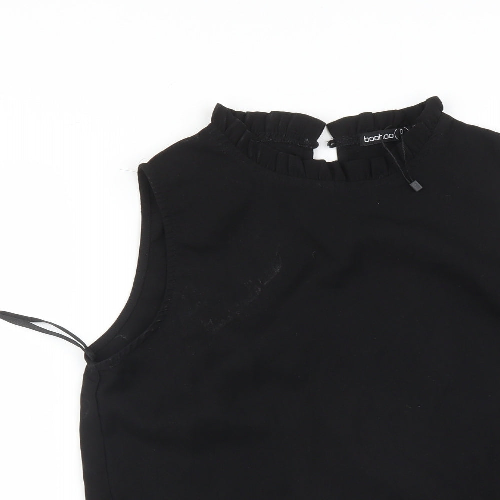 Boohoo Womens Black   Basic T-Shirt Size 8