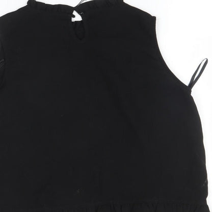 Boohoo Womens Black   Basic T-Shirt Size 8