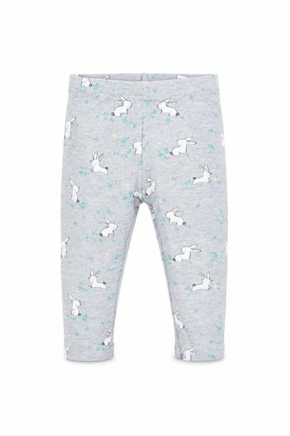 Primark Baby Grey    Leggings Size 9-12 Months  - Rabbit print
