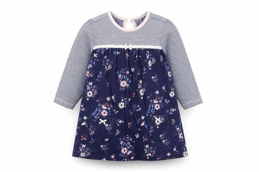 George Baby Blue Floral  Fit & Flare  Size 9-12 Months