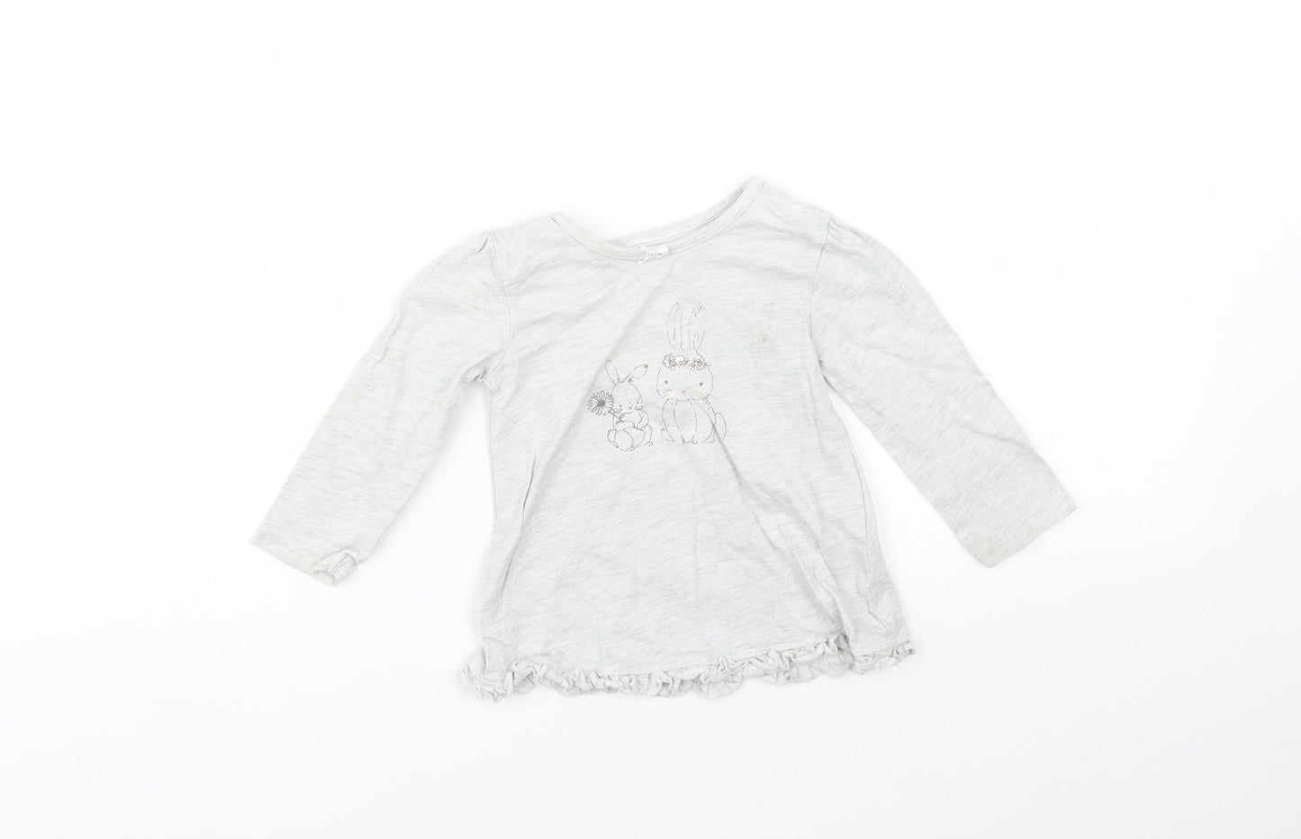 George Baby Grey   Basic T-Shirt Size 9-12 Months