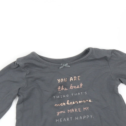 George Baby Grey   Basic T-Shirt Size 9-12 Months
