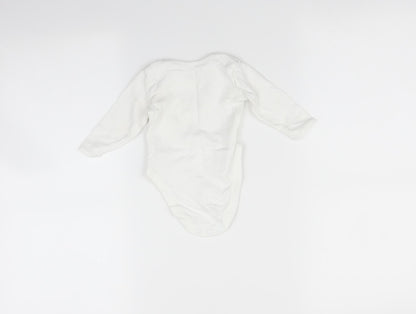 George Baby White   Babygrow One-Piece Size 0-3 Months