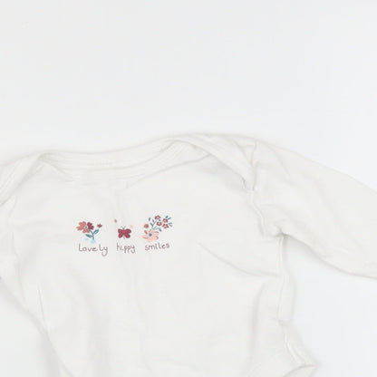 George Baby White   Babygrow One-Piece Size 0-3 Months