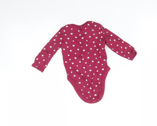 George Baby Purple   Babygrow One-Piece Size 3-6 Months  - Butterfly print