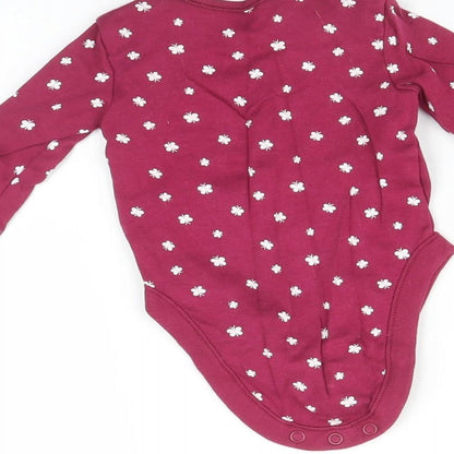 George Baby Purple   Babygrow One-Piece Size 3-6 Months  - Butterfly print
