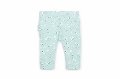Front view of George Baby Blue Flecked Leggings, size 3-6, Months