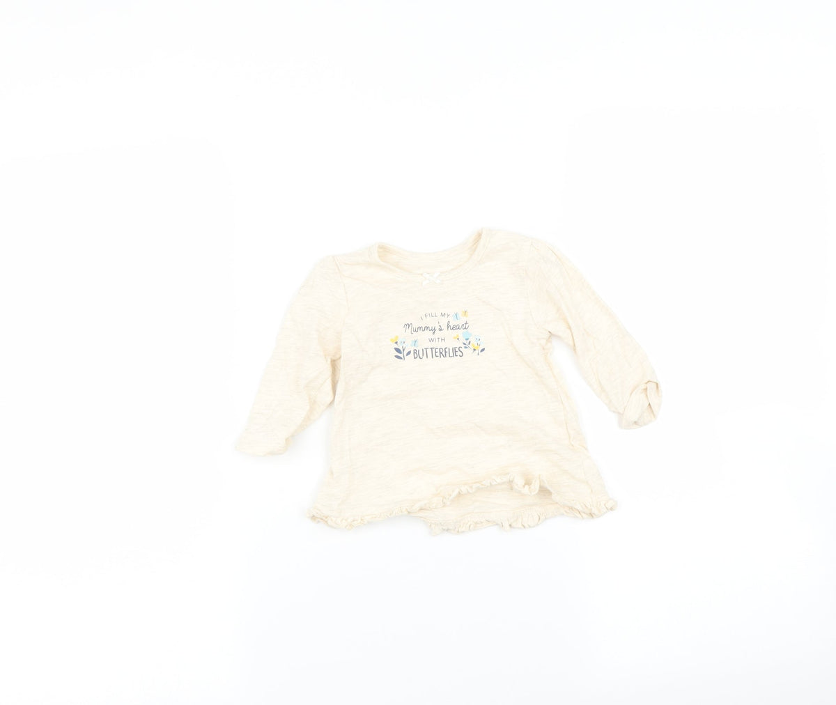 George Baby Beige   Basic T-Shirt Size 3-6 Months