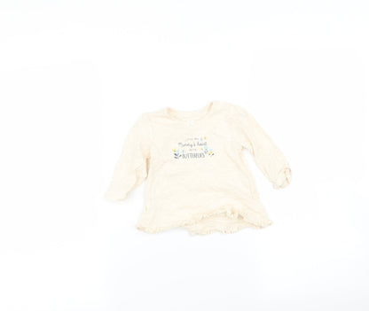 George Baby Beige   Basic T-Shirt Size 3-6 Months