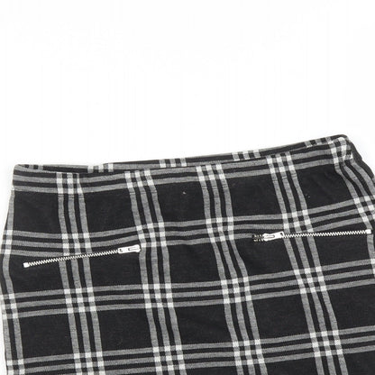 Miss Girls Grey Check  A-Line Skirt Size 12 Years