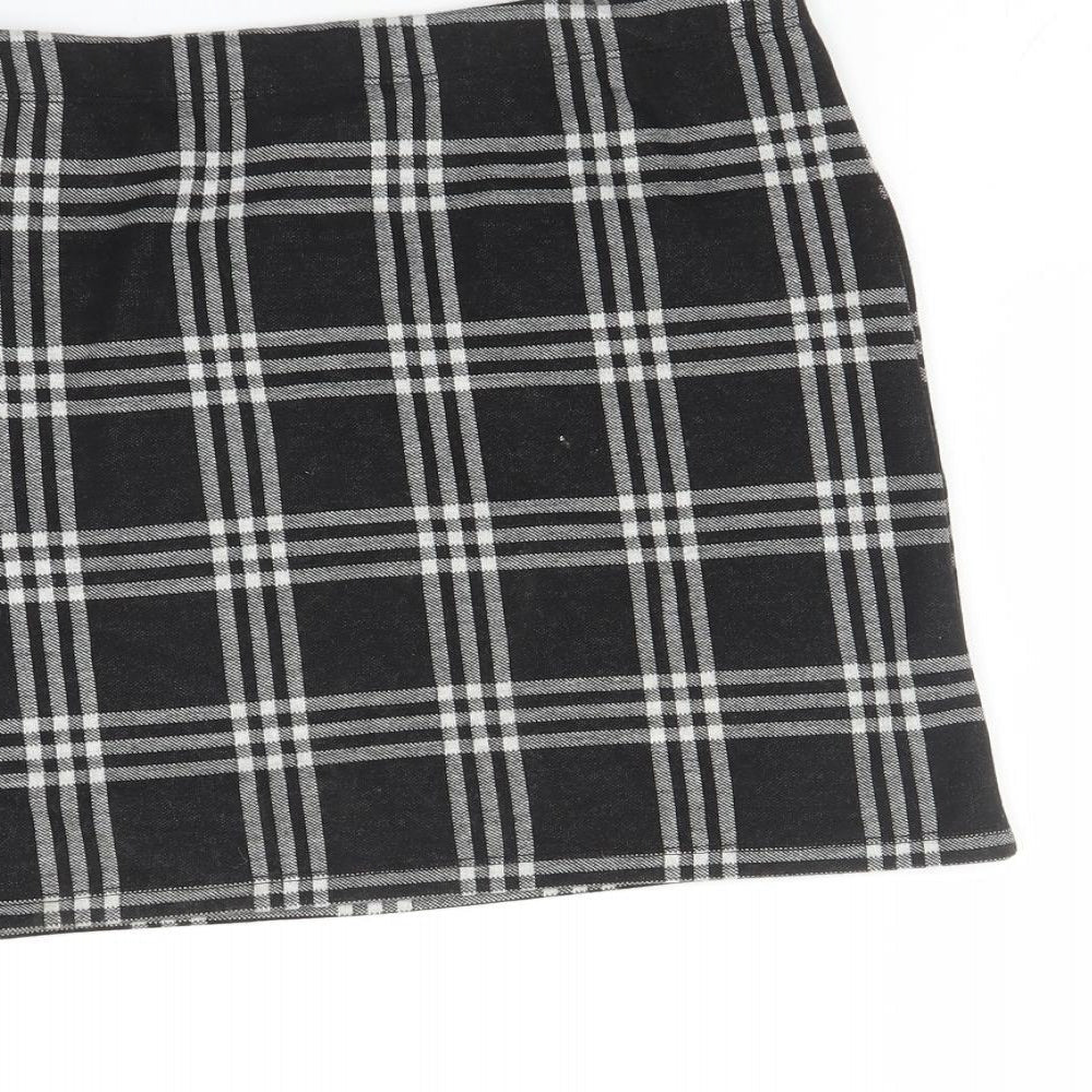 Miss Girls Grey Check  A-Line Skirt Size 12 Years