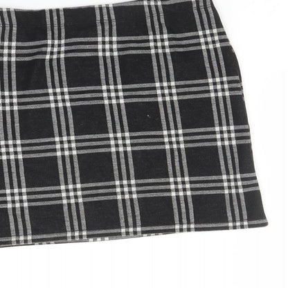 Miss Girls Grey Check  A-Line Skirt Size 12 Years