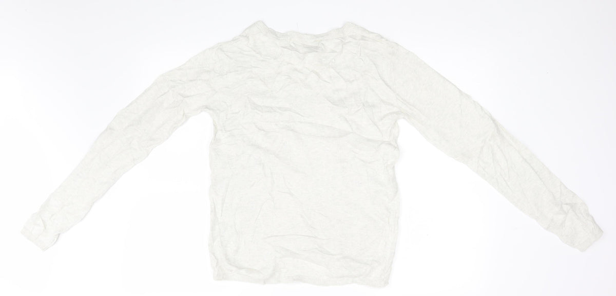 Womens UK Size  H&M White Pullover Jumper