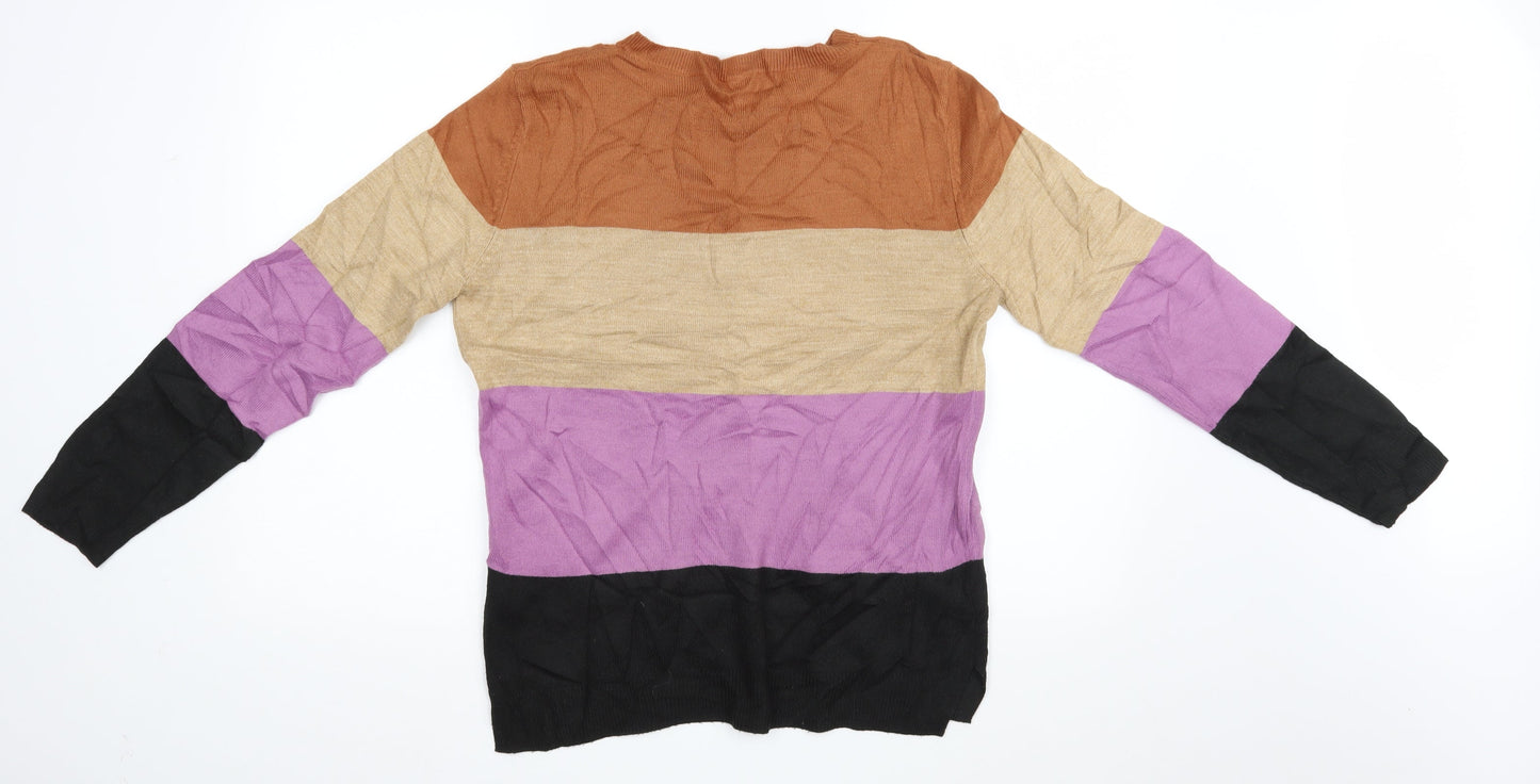 Womens UK Size 10 Marks and Spencer Multicoloured Pullover Jumper